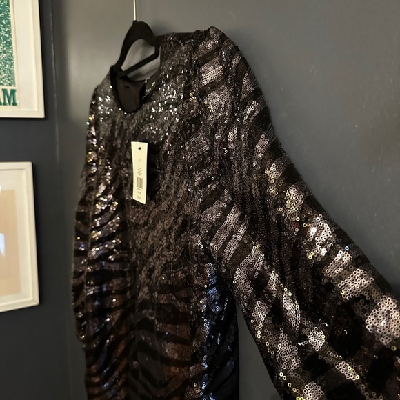 NWT the limited black zebra sequin blouse | size large - Picture 5 of 7